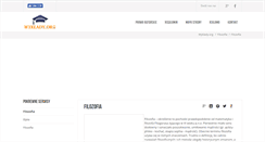Desktop Screenshot of filozofia.wyklady.org